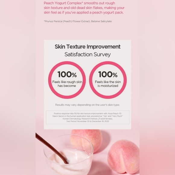 Anua Peach 70 Niacin Serum 30mL - Picture 4 of 7